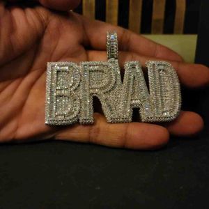 Iced Out Custom Brad Hip Hop Diamond Pendant