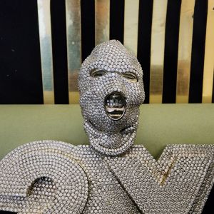 luxury diamond ski mask 2x hip hop pendant