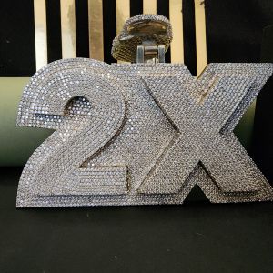 luxury diamond ski mask 2x hip hop pendant