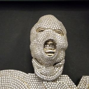 luxury diamond ski mask 2x hip hop pendant