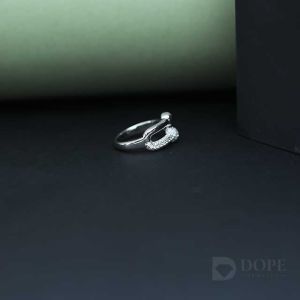 mens unique round diamond ring