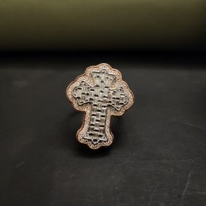 unique cross hip hop baguette lab grown diamond ring