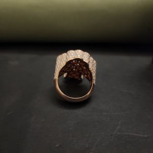 unique cross hip hop baguette lab grown diamond ring