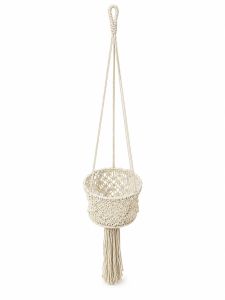 Handmade Cotton Macrame Boho Rope Hanging Planter Basket