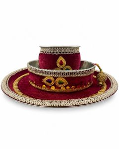 Karwachauth Stainless Steel Thali Set