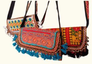 Ethnic Embroidered File Clutch Purse