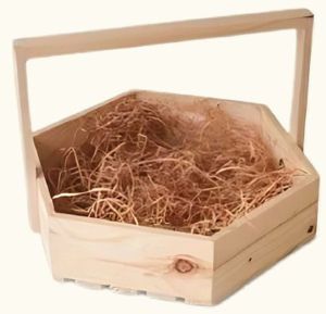 Handcrafted Wooden Gift Basket