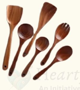 Handcrafted Wooden Kitchen Spoon Set