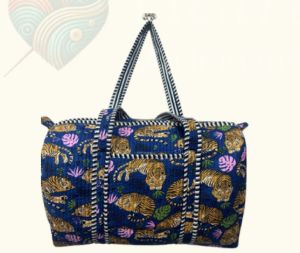 Handmade Cotton Duffle Bag