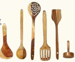 Multipurpose Wooden Cooking Spoon Set