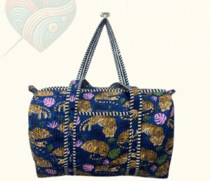 Tiger Print Travel Duffle Bag