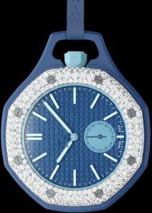 Premium Blue Dial Iced Out Diamond Watch for Men