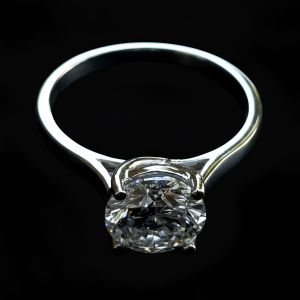 Round Cut Solitaire Diamond Ring for Women