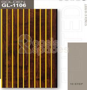 10 Inch Golden Line PVC Fluted Wall Panel