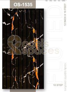 10 Inch Golden Line PVC Fluted Wall Panel