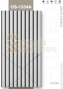 10 Inch Golden Line PVC Fluted Wall Panel