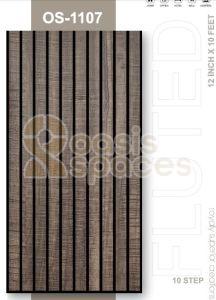 10 Inch Black Line PVC Fluted Wall Panel
