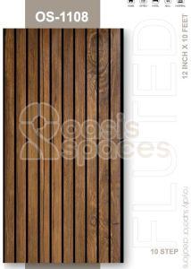 10 Inch Black Line PVC Fluted Wall Panel