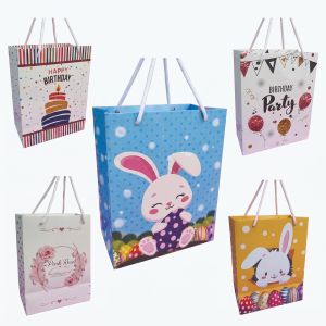 9X7X4 Inch Party Paper Bags Set of 10