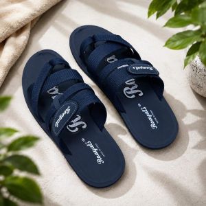 Mens Blue Casual Wear PVC Sandal