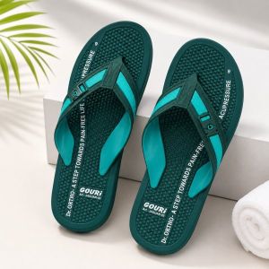 Turquoise PVC Flip Flop Slipper