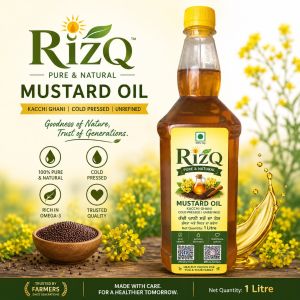 1 Litre Kacchi Ghani Mustard Oi