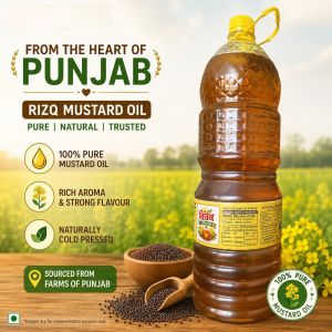 2 Litre Pure Cold Pressed Mustard Oil