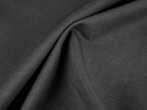 310 GSM Black Poly Cotton Fabric