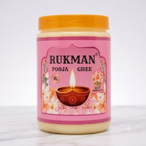 1 Litre Rukman Lily Fragrance Pooja Ghee