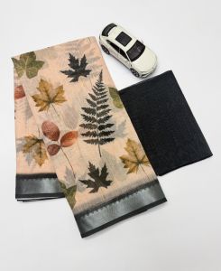 Mangalagiri Printed Linen Saree