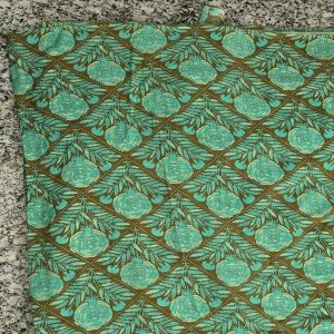 Green Printed Polyester Fabric