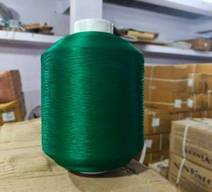 Deep Forest Green 150 Lichi Polyester Yarn