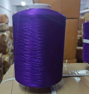 Deep Violet 150 Lichi Polyester Yarn