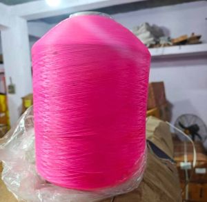 Vivid Pink 150 Lichi Polyester Yarn