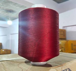 Wine Red 150 Lichi Polyester Yarn