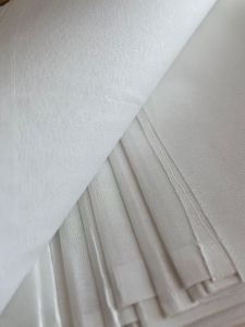 48 Inch White Roto Polyester Fabric