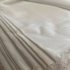 58 Inch Off White Micro Polyester Fabric