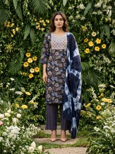 Popcorn Texture Kurti Set