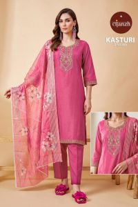 Pink Women Kasturi Kurti Set