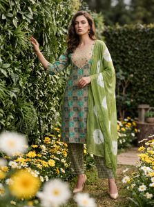 Premium Cotton Popcorn Kurti Set