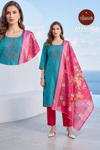 Premium Vertican Silk Kurti Set