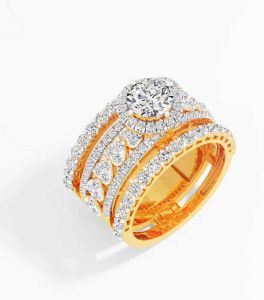 American Diamond Cocktail Ring