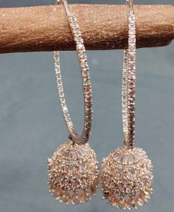 American Diamond Hoop Earring