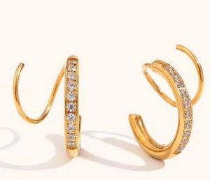 Gold Plated Hoop Earring