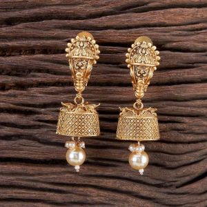 Gold Plated Temple Earring