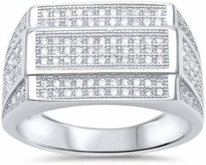 Men Oxidised  Silver Ring