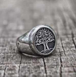 Oxidised Silver Men Ring