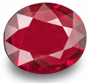 Round Ruby Red Stone