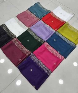 2.5m Star Georgette Bead Embroidered Dupatta