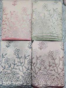 40 Inch Cora Cotton Thread Embroidery Fabric